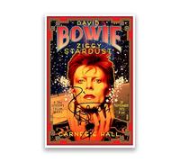 David Bowie Signed Poster Print | Limited Edition Glam Art Rock Memorabilia | Ziggy Stardust Autograph Collectible Wall Art Fan Gift (A3 Unframed)