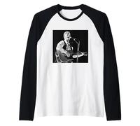 David Bowie Singing Sound and Vision Tour Live 1990 Raglan Baseball Tee