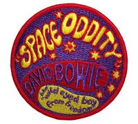 David Bowie Space Oddity Woven Patch Accessory Size