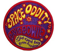 David Bowie Space Oddity Woven Patch in Blue David Bowie Blue