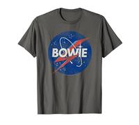 David Bowie - Spaceman T-Shirt, Men, Asphalt Grey, 6X-Large