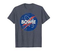 David Bowie - Spaceman T-Shirt, Men, Heather Blue, 6X-Large