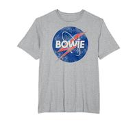 David Bowie - Spaceman T-Shirt, Men's Big and Tall, Heather Grey, 4X Tall
