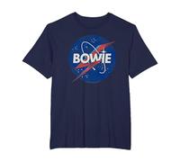 David Bowie - Spaceman T-Shirt, Men's Big and Tall, Navy Blue, 4X Tall