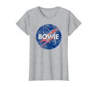 David Bowie - Spaceman T-Shirt, Women, Heather Grey, Medium