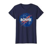 David Bowie - Spaceman T-Shirt, Women, Navy Blue, X-Large