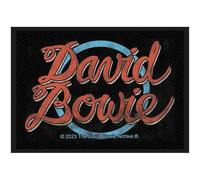 David Bowie Standard Patch Logo Official Black One Size