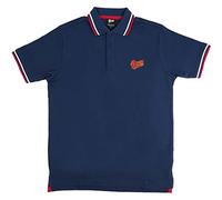 David Bowie Polo Shirt Flash Logo Official Mens Navy Blue L