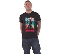 David Bowie T Shirt Moonage Daydream Fade Official Unisex Black L