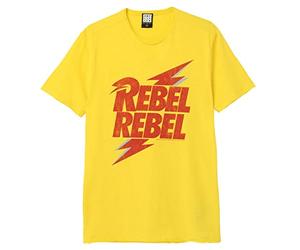 David Bowie - T-Shirt # Xl Unisex Gialla # Rebel Rebel