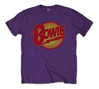 David Bowie - T-Shirt # Xl Unisex Purple # Vintage Diamond Dogs Logo