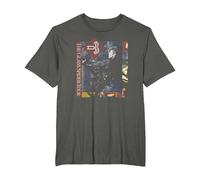 David Bowie - The Glass Spider Tour T-Shirt, Men's Big and Tall, Asphalt Grey, 6X Tall