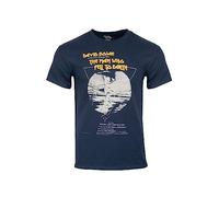 David Bowie The Man Who Fell to Earth Film Poster Official T Shirt (as8, Alpha, l, Regular, Regular, L) Navy