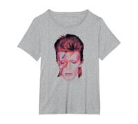 David Bowie - The Prettiest Star T-Shirt, Women's Plus, Heather Grey, 2X