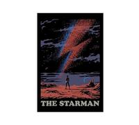 David Bowie THE STARMAN Music Cover Poster Canvas Poster Wall Art Decor Print Picture Paintings for Living Room Bedroom Decoration Unframe-style 16x24inch(40x60cm)