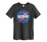 David Bowie T Shirt To The Moon new Official Amplified Unisex Vintage Charcoal