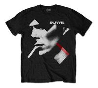 Rockoff Trade Men's David Bowie X Smoke T Shirt, Black, XXL UK