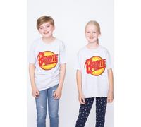 David Bowie - Vintage Diamond Dogs Logo Kids Heather - T-Shirt - grey - 9-10 Years - 97% Cotton, 3% Elastane 9-10 Years