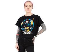 David Bowie Women's Adult Short Sleeved T-Shirt (Black) in Black | Size: 3XL David Bowie Black 3XL
