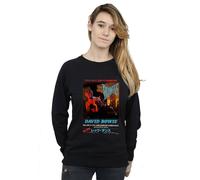 David Bowie Women's Asian Poster Sweatshirt in Black | Size: 2XL David Bowie Black 2XL