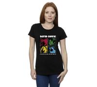 David Bowie Women's At The Kit Kat Club Pop Art Cotton T-Shirt in Black | Size: Medium David Bowie Black M