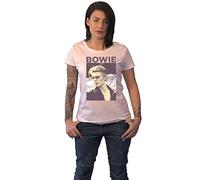 David Bowie Womens/Ladies Smoking T-Shirt (XXL) (White)