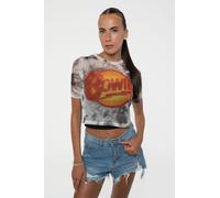 David Bowie Women's Diamond Dogs Mesh Crop Top in White | Size: Small David Bowie White S