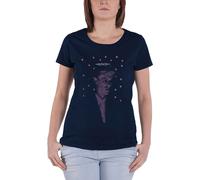 David Bowie Women's Dots Skinny Fit T-Shirt in Navy | Size: Large David Bowie Navy L