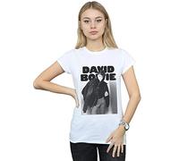 David Bowie Women's Jacket Photograph T-Shirt White XX-Large
