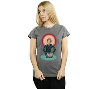 David Bowie Women's Kneeling Halo T-Shirt Charcoal Large