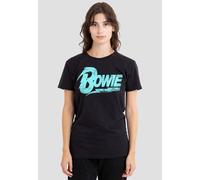 David Bowie Women's Logo T-Shirt, Black | Size: XL David Bowie Black XL