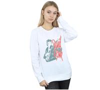David Bowie Women's Mono Guitar Sweatshirt in White | Size: Small David Bowie White S