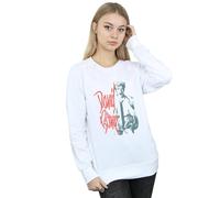 David Bowie Women's Mono Shout Sweatshirt in White | Size: Medium David Bowie White M