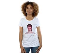 David Bowie Women's My Love For You Cotton T-Shirt in White | Size: Small David Bowie White S