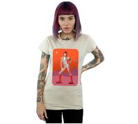 David Bowie Women's On Mars Cotton T-Shirt in Light Sand | Size: Small David Bowie Light Sand S