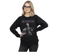 David Bowie Women's Rock Poster Sweatshirt in Black | Size: 2XL David Bowie Black 2XL