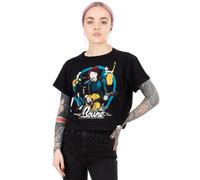 David Bowie Women's Short Sleeved T-Shirt | Black | Official Merch | Size: Large David Bowie Black L