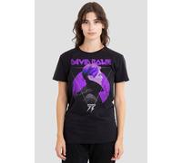 David Bowie Women's Side Profile 75 Logo T-Shirt, Black | Size: Medium David Bowie Black M