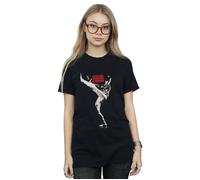 David Bowie Women's The Man Who Sold The World Cotton Boyfriend T-Shirt in Black | Size: 2XL David Bowie Black 2XL