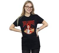 David Bowie Women's Ziggy Stardust Boyfriend Fit T-Shirt Black Small