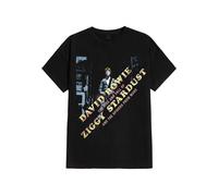 David Bowie - Ziggy Diagonal - T-Shirt - black - S - 100% Cotton,Jersey S