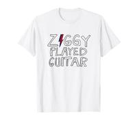 David Bowie - Ziggy Played Guitar Sketch Lyric T-Shirt