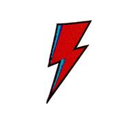 David Bowie Ziggy Stardust Lightning Bolt Iron On Patch
