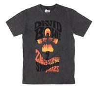 David Bowie Ziggy Stardust Limited Edition 999 Only Premium Wash T Shirt XL Charcoal