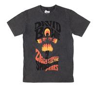 David Bowie Ziggy Stardust Limited Edition 999 Only Premium Wash T Shirt XXL Charcoal