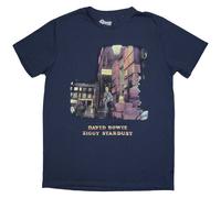 David Bowie Ziggy Stardust T-Shirt in Blue | Size: 2XL David Bowie Blue 2XL