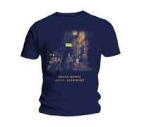 David Bowie Ziggy Stardust T-Shirt in Navy | Size: Medium David Bowie Navy M