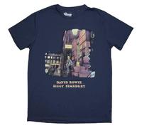David Bowie Ziggy Stardust T Shirt XL Blue