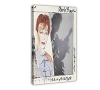 David-Bowies Scary Monsters Album Cover Music Poster Canvas Poster Wall Art Decor Print Picture Paintings for Living Room Bedroom Decoration Frame-style 16x24inch(40x60cm)