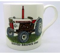 David Brown 990 (White) Tractor Mug ~ FINE Bone China Mug